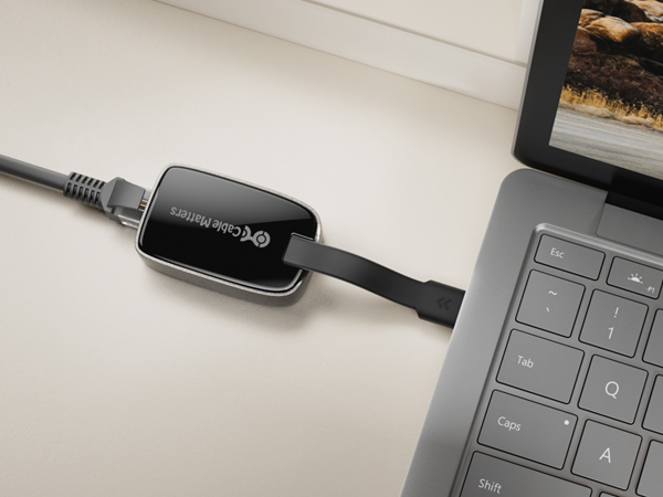 Foldable USB-C to Gigabit Ethernet Adapter
