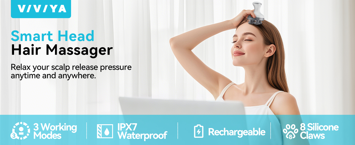 cat massager, massage head scalp, head massager scalp stress relax, electric head massager