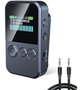 Bluetooth Transmitter for TV to 2 Headphones, Wireless Receiver for Car Handsfree Call, TSNAM Cli...
