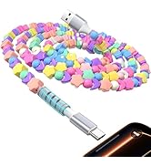 USB to USB C Cable Beaded 6.6FT,USB-A to USB-C Cord for CarPlay,25W 20W 18W 15W Quick Charge Type...