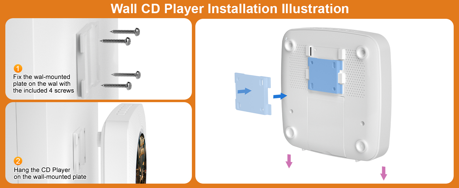 wall cd player