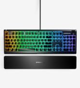 SteelSeries Apex 3 RGB Gaming Keyboard – 10-Zone RGB Illumination – IP32 Water Resistant – Premiu...