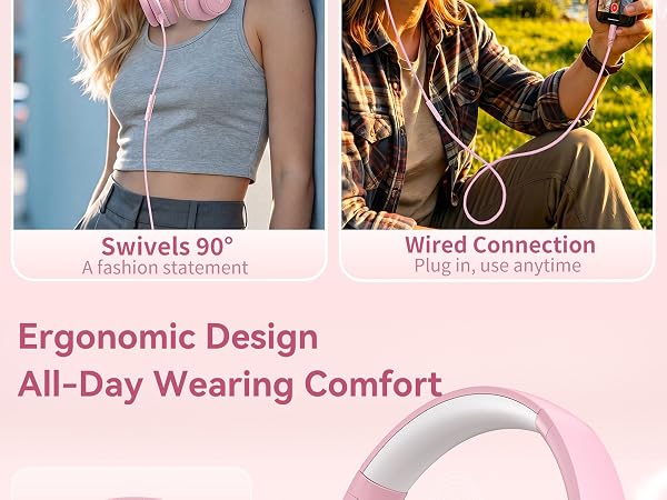 Wired Headphones with Microphone