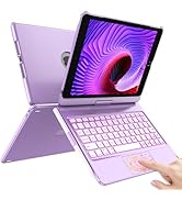 HOTLIFE Case with Keyboard for iPad 10.2,Touch Trackpad Keyboard Case for iPad 9th Generation/8th...