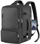 ANTERK Extra Large Travel Backpack, 45L Expandable Carry On Backpack for Airplanes, Hiking Outdoo...