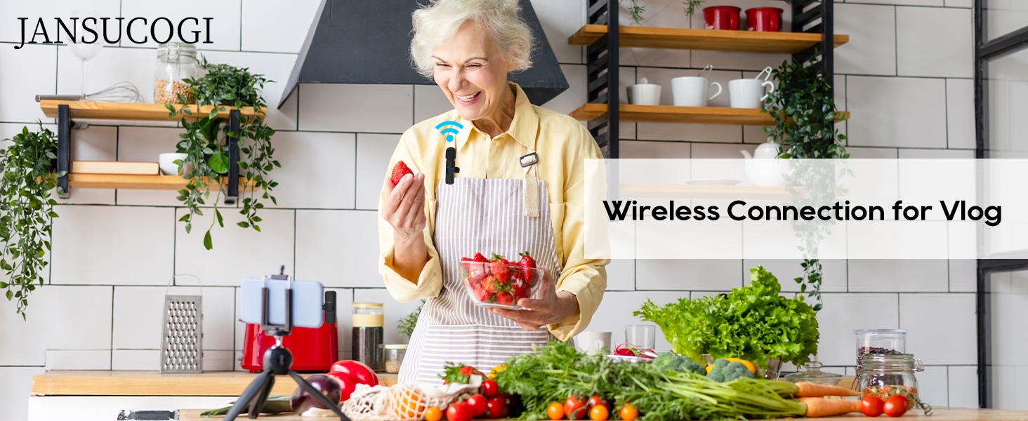 Wireless Connection for Vlog usb c microphone