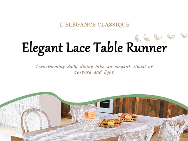 white lace tablerunner