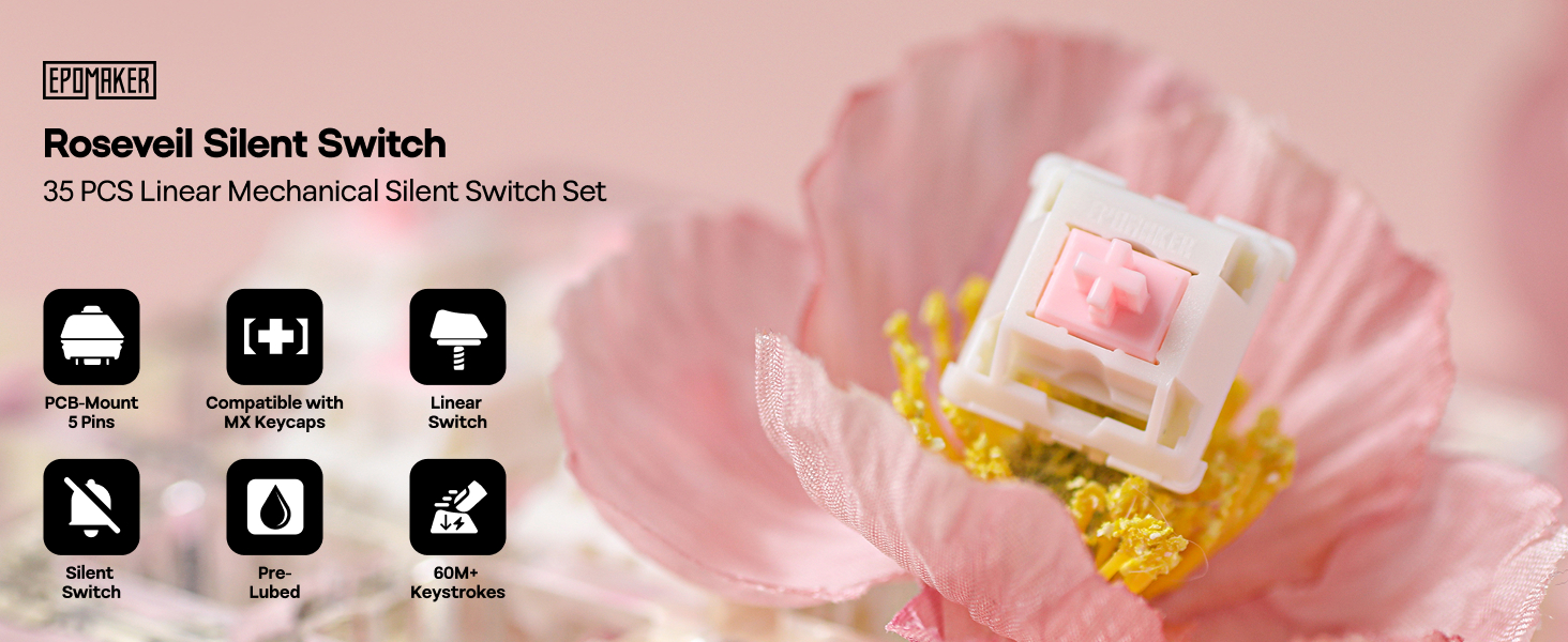 EPOMAKER Roseveil Silent Linear Mechanical Switch