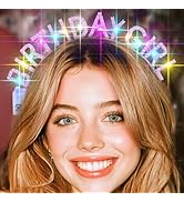 Aceorna Light Up Birthday Girl Crown LED Rhinestones Headband Glitter Birthday Hair Accessories f...