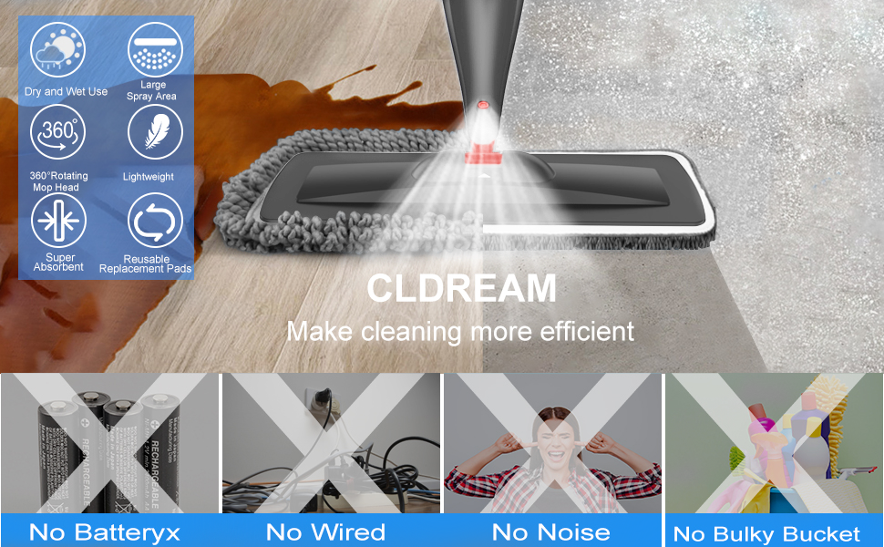 cldream spray mop