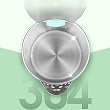 Food grade 304 stainless steel portable electric kettle