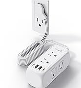 power strip surge protector outlet extender surge protector with usb ports multi plug wall outlet