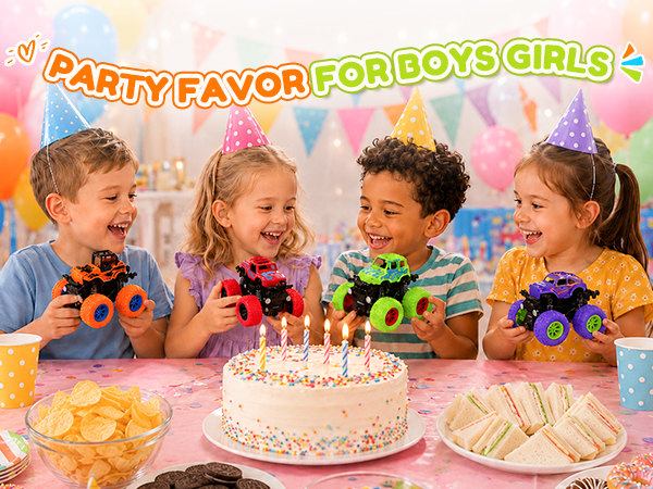monster truck party favors