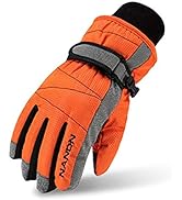 TRIWONDER Kids Ski Gloves Winter Warm Gloves Cold Weather Windproof Snowboard Snow Gloves Boys Girls
