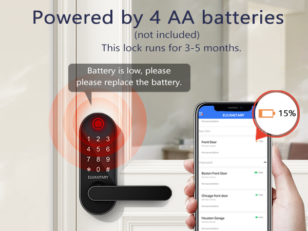 digital door lock with keypad set