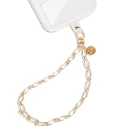 DELIRSTYIN Phone Charm Detachable Metal Cellphone Wrist Strap for Women Girls, Cell Phone Lanyard
