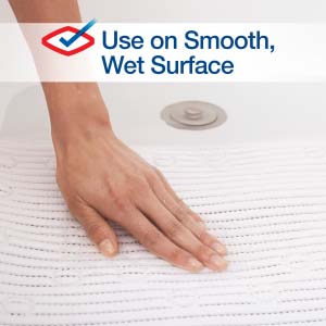 use on smooth wet surface