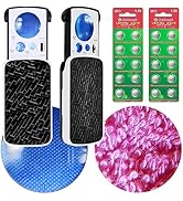 HMKIS Jewelers Loupe, 2 Pack Magnifying Glass with Light, 30X 60X 90X Jewelers Loop Magnification...