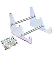 GEKUCAP Keyboard Display Stand, 2 Tier Colorful Mechanical Keyboard Holders, Thicker Rainbow Stan...