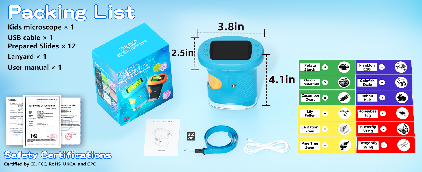 has CE, FCC, RoHS,UKC and CPC safety Certifications