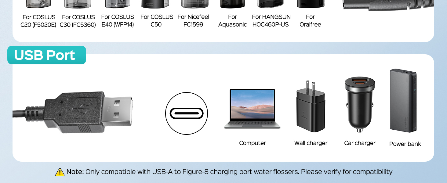 water flosser charger