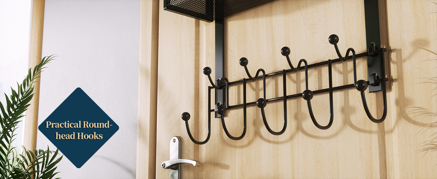 over door coat hanger, door rack