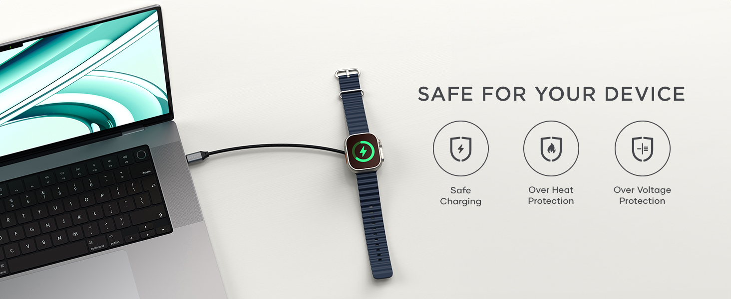 USB-C Fast Charging Cable for Apple Watch