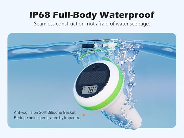 INKBIRD Solar Wireless Pool Thermometer with 7-in-1 WiFi Gateway Swimming Pool Thermometer