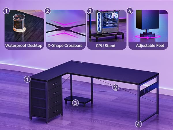 l shaped desk