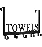 Azmoncy Over The Door Hooks, Towel Rack for Bathroom Towel Holder for Hanging Heavy Duty, Towel H...