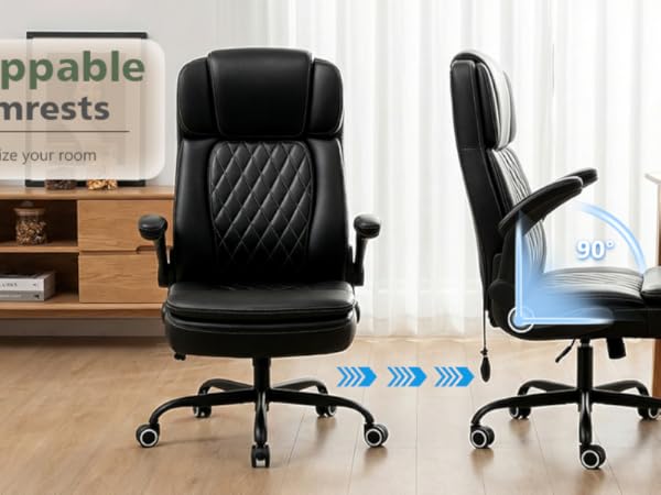 flippable armrests office chair