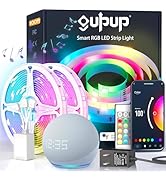 GUPUP WiFi Led Lights 100 ft, Tuya Smart App Controlled Led Strip Lights, Work with Alexa and Goo...
