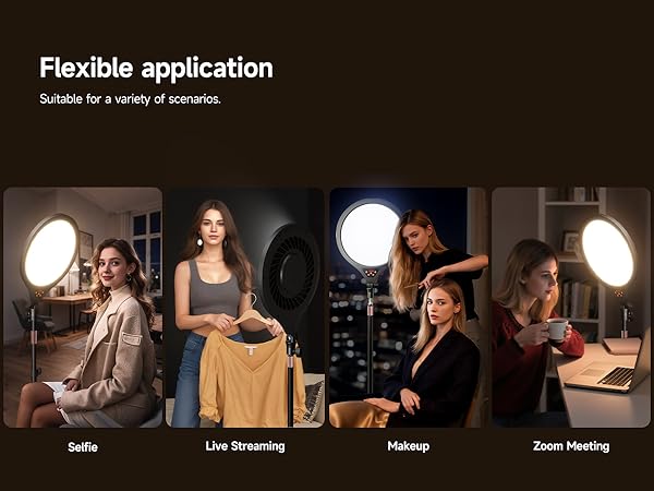 ring light with phone holder