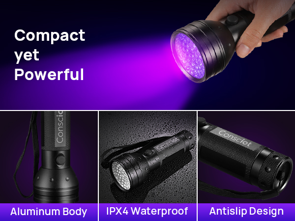 blacklight flashlight black light flashlight waterproof water resistant