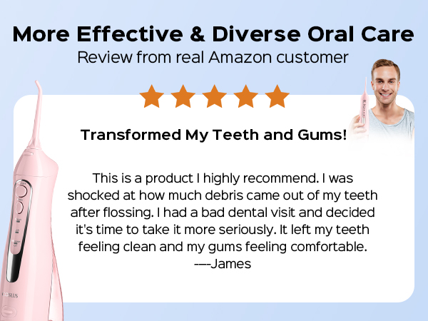 Selección de dientes dentales Flosser de agua Keep your teeth clean