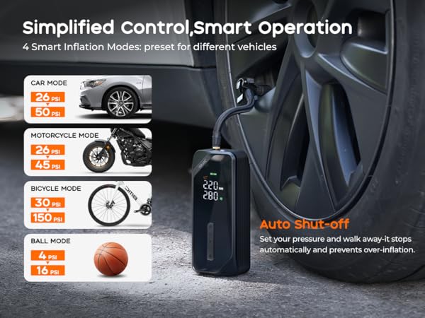 tire inflator portable air compressor