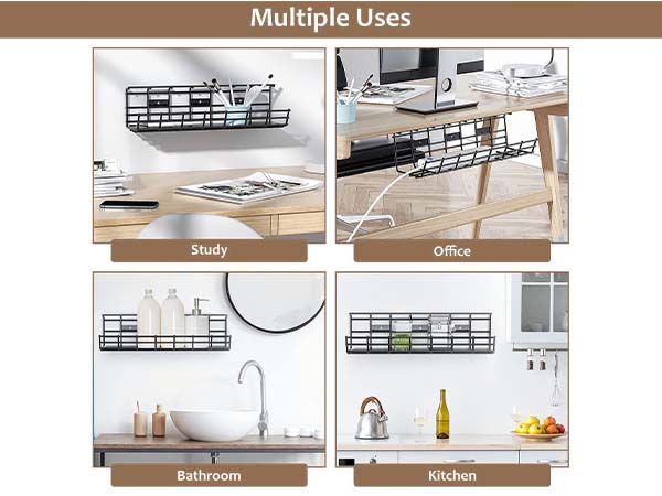 under desk cable management tray