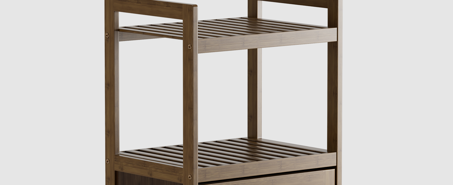 upper 2 tier storage shelves