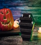 Decorations Candle R.I.P. Skull Coffin Skeleton 7x5 Inches Burns 12 Hours! Spooky Decorations &amp; D...