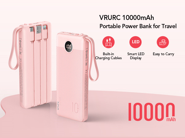 power bank with cables