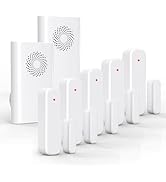 Wireless Door Chime, Door Open Sensor Alarm When Entry Business/Office/Store (500ft Range 51 Ring...