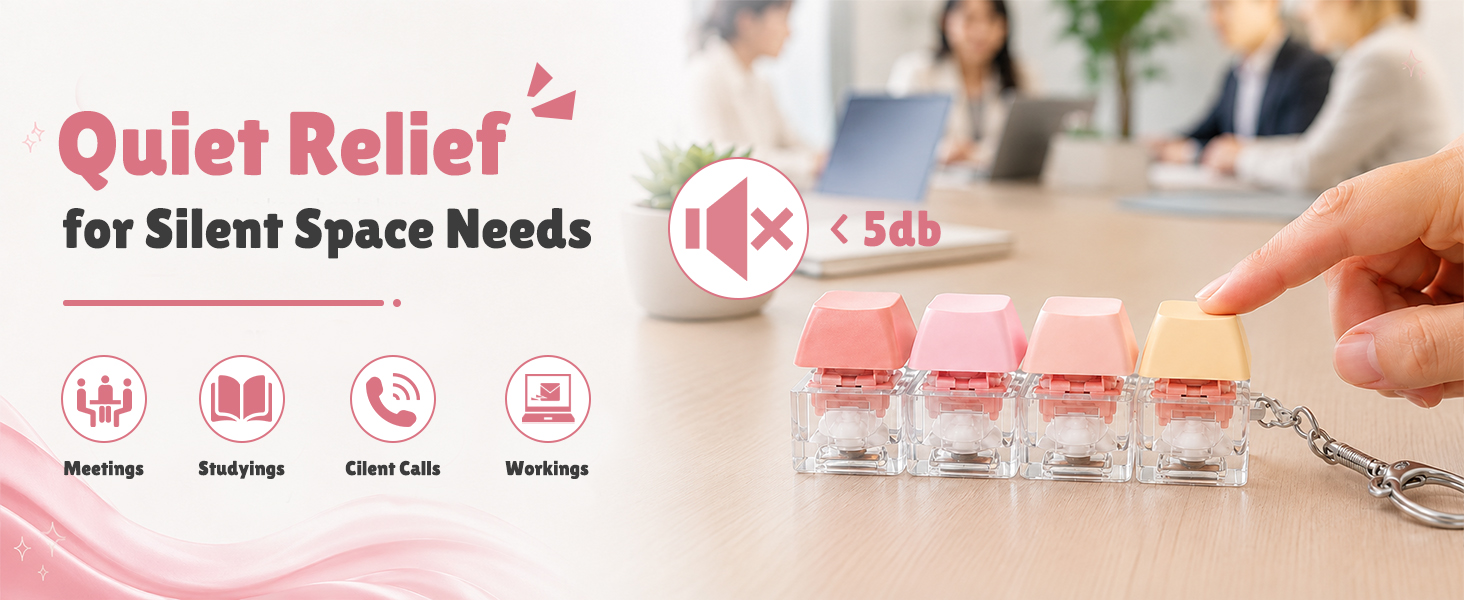 quiet keybaord fidget toy for meeting, client calling, office working and studying in libirary