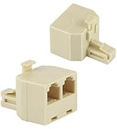 Uvital RJ11 Duplex Wall Jack Adapter