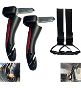 Knugoua 2PCS 4 in 1 Car Door Handle &amp; 2PCS Hand Grab Straps for Elderly, Door Assist Handles Vehi...