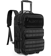 AUROTIER Rolling Tactical Laptop Backpack, 17 Inch Wheeled Military Computer Backpack for Men and...