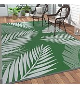 GENIMO Outdoor Rug 6' x 9' Waterproof for Patios Clearance, Reversible Plastic Straw Camping Carp...