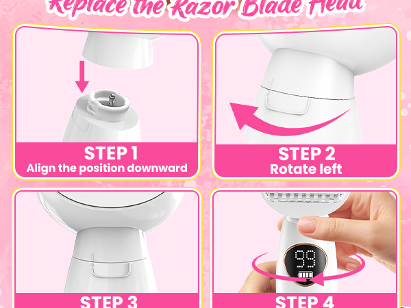 5-in-1 Bikini Trimmer for Women, Lady Electric Razor Shaver Facial &amp;amp; Pubic Hair Trimmer