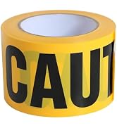 PackYard Yellow Caution Tape 3 Inch x 328 Ft Heavy-Duty Barrier Tape for Construction Safety Zone...