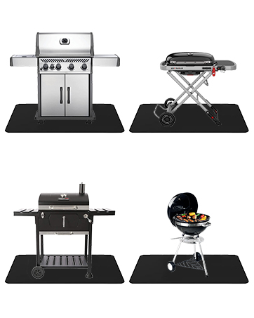 grill mats for outdoor grill deck protector