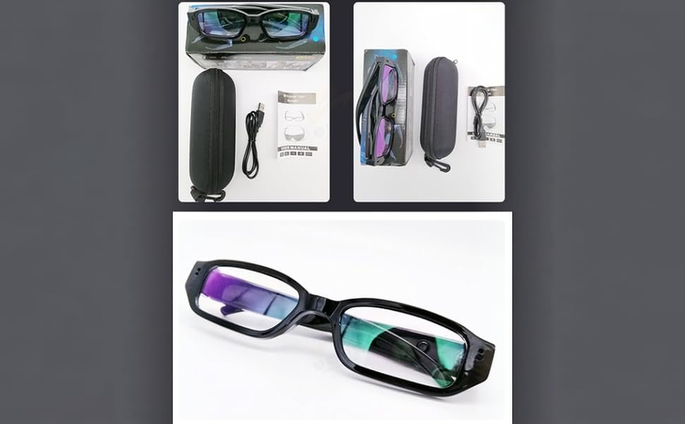 Spy camera glasses,Hidden camera glasses,recording glasses,Vlogging glasses,Travel vlog camera